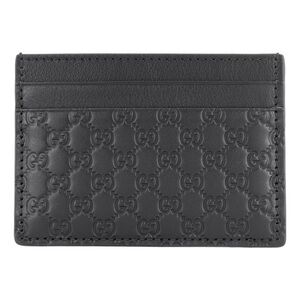Gucci Embossed Black Card Holder